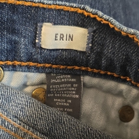 Abercrombie Fitch Erin Jeans Womens 4R Blue Denim Stretch Skinny Leg - Picture 5 of 5